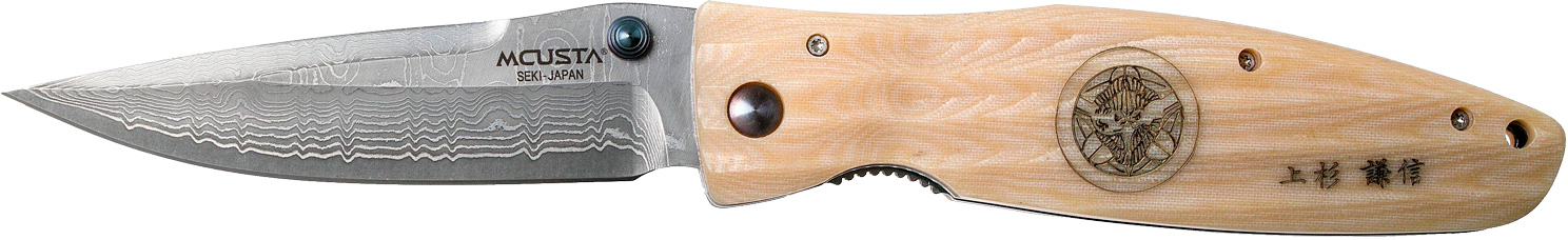 Нож Mcusta Sengoku "Uesugi Kenshin" Damascus