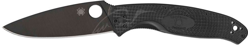 Нож Spyderco Resilience Black Blade