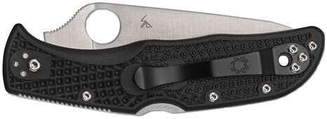 Нож Spyderco Endela Thin Red Line полусеррейтор