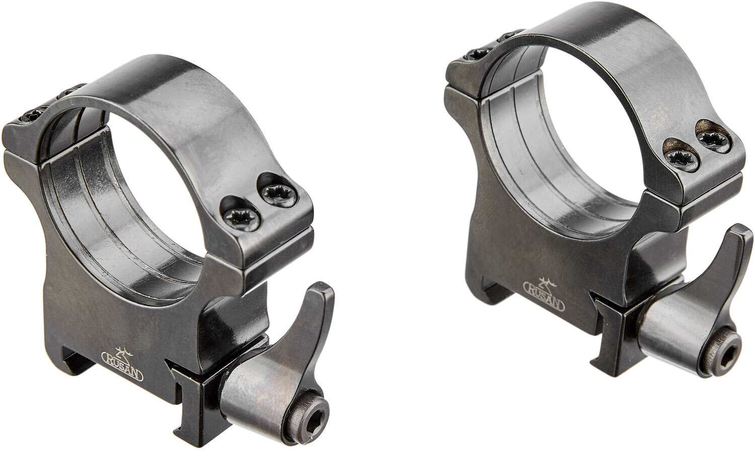 Быстросъемные кольца Rusan QR. Weaver. Сталь. Ø 30 мм. BH14 мм