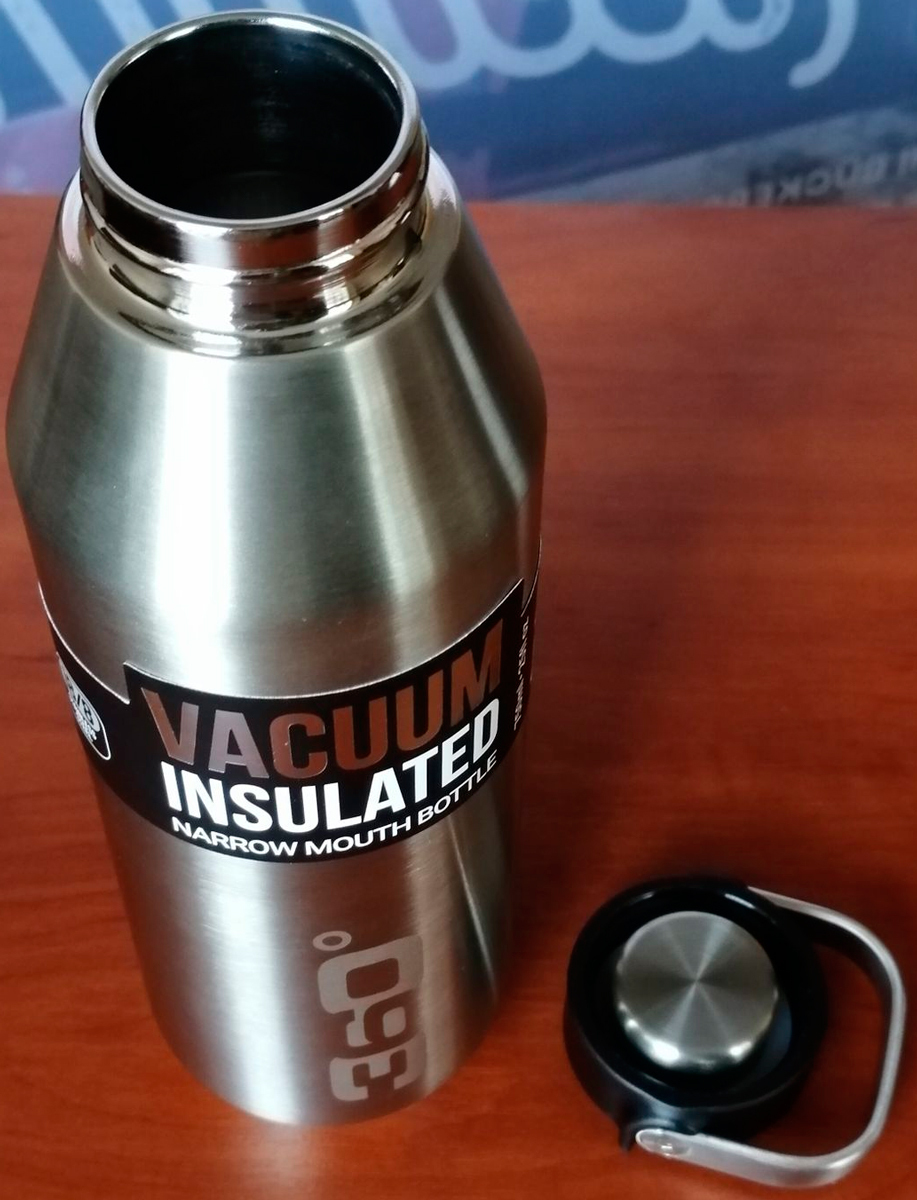 Термобутылка 360° Degrees Narrow Mouth Bottle 0.75l Black