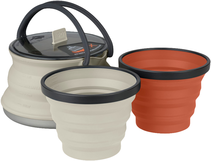 Набор посуды Sea To Summit X-Set 11 (1чайник + 2стакана) ц:sand