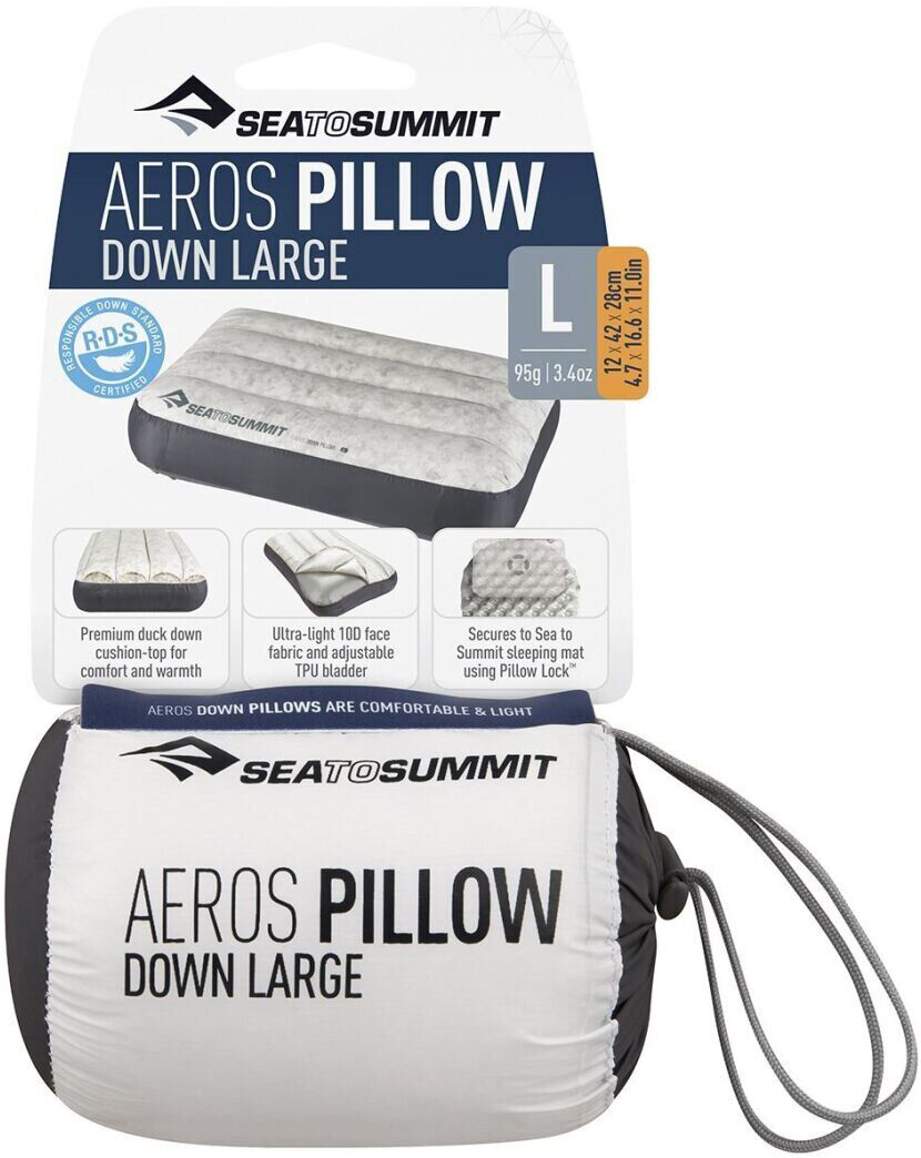 Подушка Sea To Summit Aeros Down Pillow Delux ц:grey