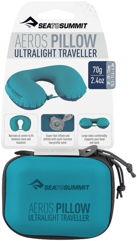Подушка Sea To Summit Aeros Ultralight Traveller Pillow ц:aqua