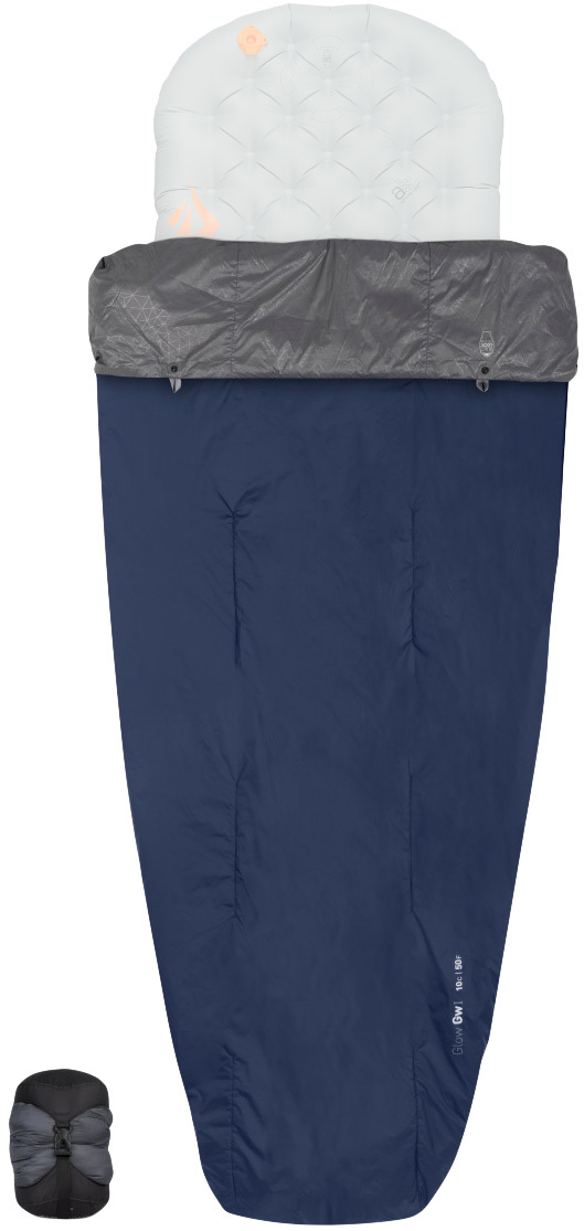 Спальный мешок Sea To Summit Glow Gw1 Quilt Regular ц:Dark Sapphire/Grey