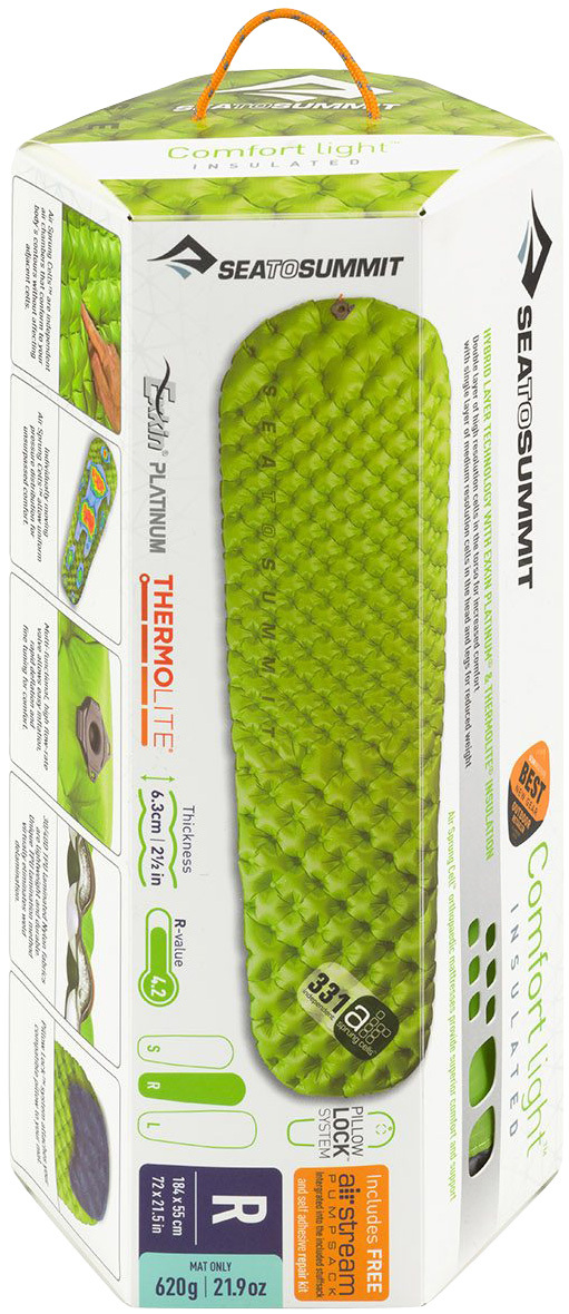 Матрац Sea To Summit Air Sprung Comfort Light Insulated Mat. Regular. Green