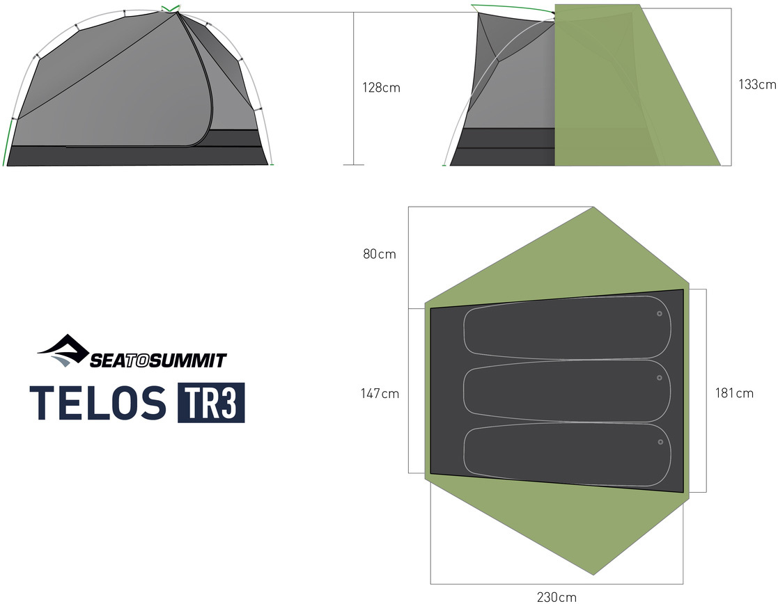 Палатка Sea To Summit Telos TR3 Mesh Inner