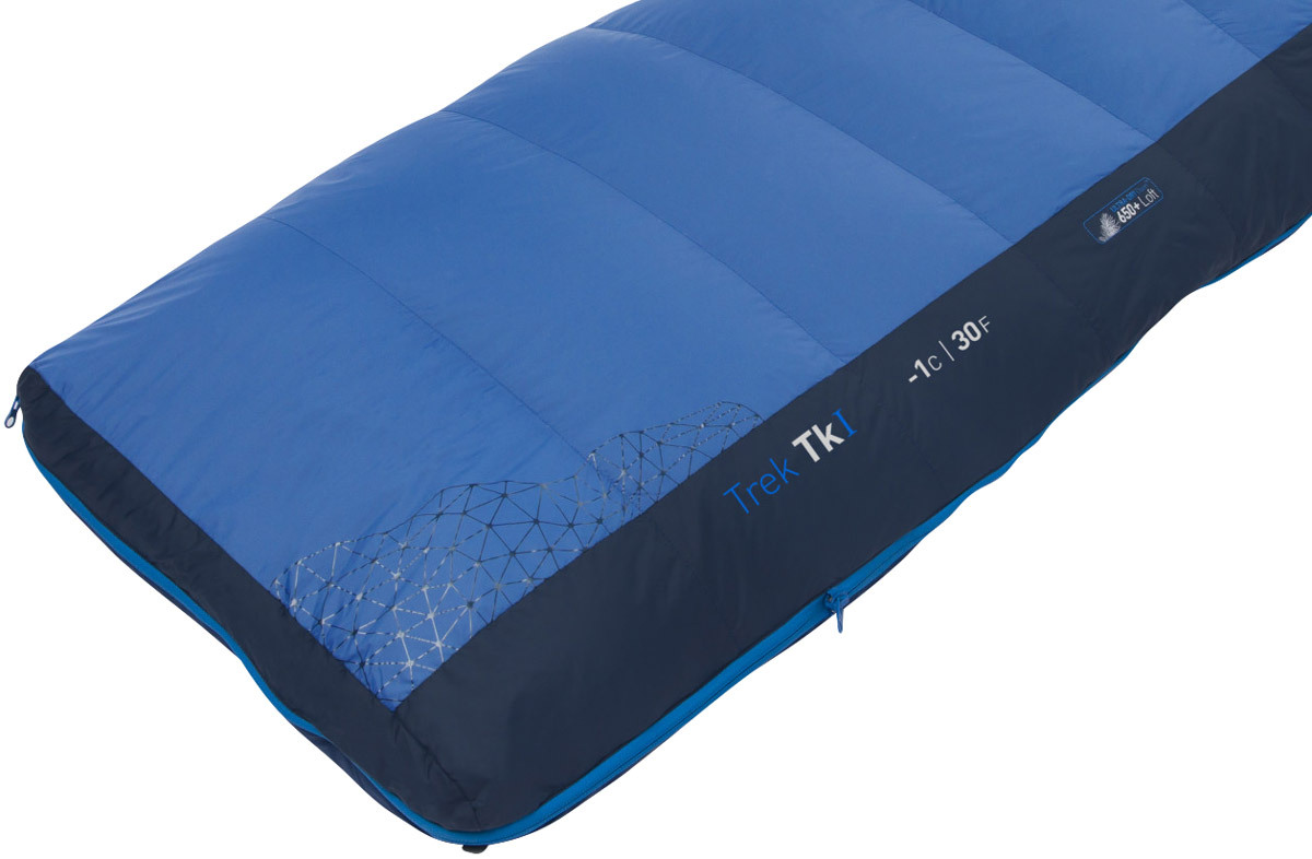 Спальный мешок Sea To Summit Trek TKI Long L -1°С ц:Bright Blue/Denim