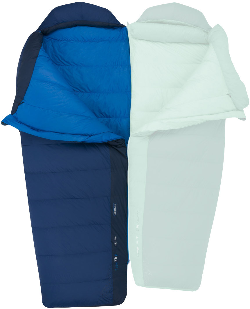 Спальный мешок Sea To Summit Trek TKI Regular Wide L -1°С ц:Bright Blue/Denim