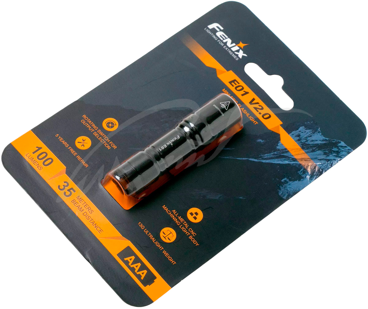 Фонарь Fenix E01 V2.0 ц:black