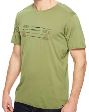Футболка Smartwool Merino 150 Paddles and Oars Tee light loden p. ц:хаки