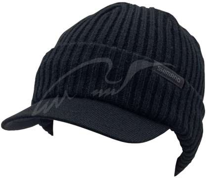 Шапка Shimano Knit Watch Breath Hyper +℃ (с козырьком) ц:black