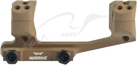 Кріплення-моноблок Warne X-Skeleton Mount. d - 30 мм. Ultra High. Weaver/Picatinny. FDE