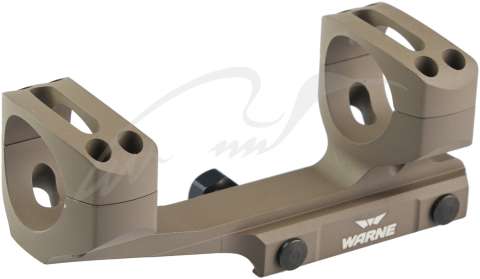 Кріплення-моноблок Warne X-Skeleton Mount. d - 30 мм. Ultra High. Weaver/Picatinny. FDE