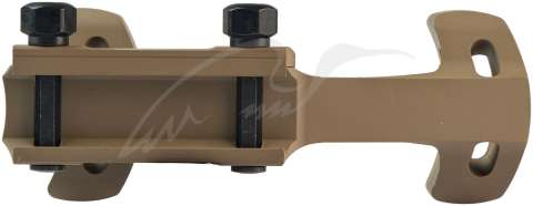 Кріплення-моноблок Warne X-Skeleton Mount. d - 30 мм. Ultra High. Weaver/Picatinny. FDE