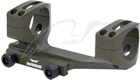 Кріплення-моноблок Warne X-Skeleton Mount. d - 30 мм. Ultra High. Weaver/Picatinny. Green