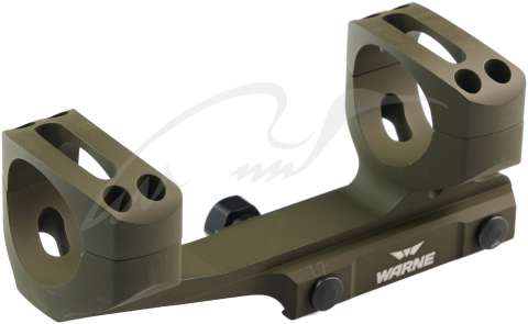 Кріплення-моноблок Warne X-Skeleton Mount. d - 30 мм. Ultra High. Weaver/Picatinny. Green