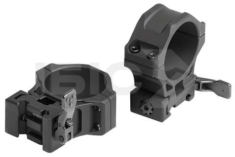 Быстросъемные кольца Leapers UTG Accu-Sync QR. d - 30 мм. Medium. Picatinny