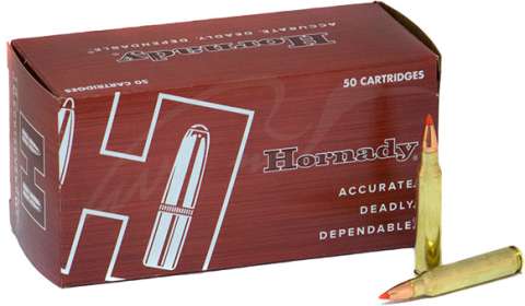 Патрон Hornady Varmint Express кал. 223 Rem пуля V-Max масса 55 гр (3.6 г)