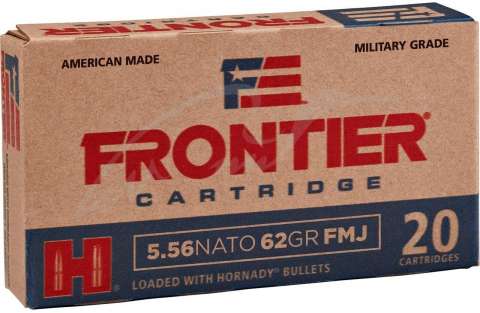 Патрон Hornady Frontier кал. 223 Rem пуля FMJ масса 62 гр (4 г)