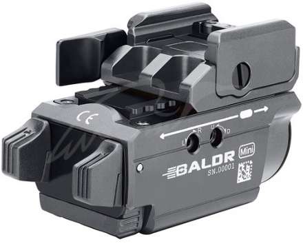 Фонарь с ЛЦУ Olight Baldr Mini Grey. Зеленый ЛЦУ