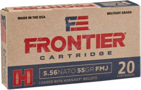 Патрон Hornady Frontier кал. 223 Rem пуля FMJ масса 55 гр (3.56 г) 20 шт/уп