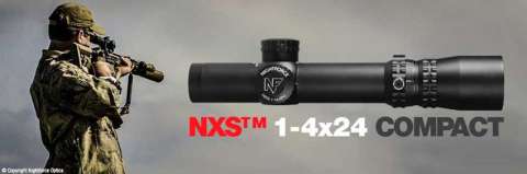Прицел Nightforce NXS 1-4x24 F2 0.250 MOA сетка FC-3G с подсветкой