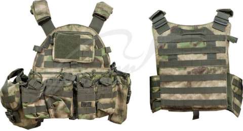 Жилет тактический Skif Tac с подсумками ц:a-tacs fg