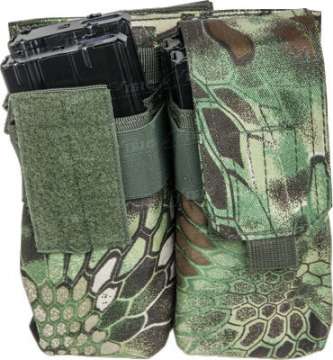 Подсумок Skif Tac для 4х магазинов АК (охот. верс.) с креплением на бедро. Цвет - kryptek green