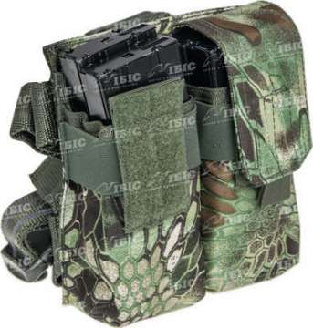 Подсумок Skif Tac для 4х магазинов АК (охот. верс.) с креплением на бедро. Цвет - kryptek green