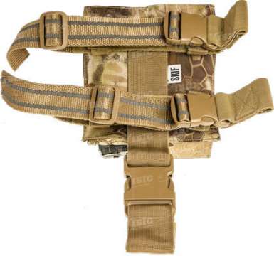 Подсумок Skif Tac для 4х магазинов АК (охот. верс.) с креплением на бедро. Цвет - kryptek khaki