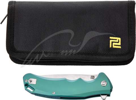 Нож Artisan Tradition Damascus Titanium Green