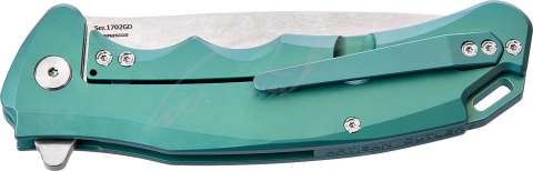 Нож Artisan Tradition Damascus Titanium Green