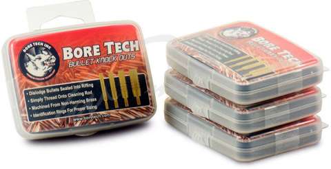 Набор вишеров Bore Tech Bullet Knock Outs для безопасного извлечения пуль из канала ствола кал .17-.50. Латунь. 8/32 M