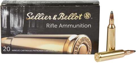 Патрон Sellier & Bellot кал. 22-250 Rem пуля SP масса 3,6 г/ 55 гр