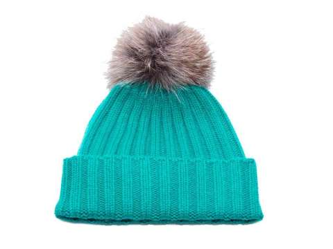 Шапка Habsburg Marina Bluefox. Цвет - бирюзовый