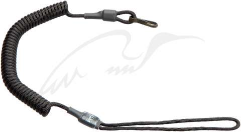 Шнур страховочный C&M TACTICAL с карабином. Комбинированный. Черный