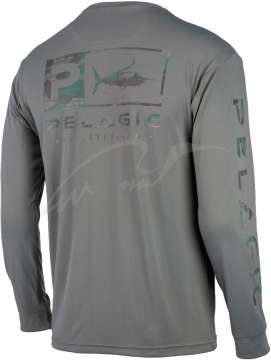 Реглан Pelagic Aquatek Icon Long Sleeve Performance Shirt ц:black