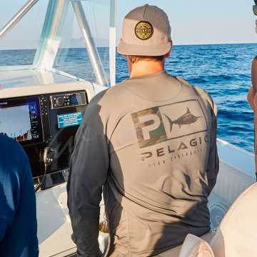 Реглан Pelagic Aquatek Icon Long Sleeve Performance Shirt ц:black