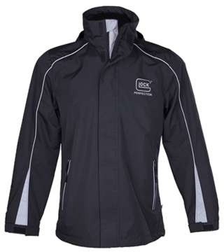 Куртка Glock Windbraker черная с капюшоном.