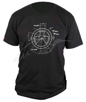 Футболка Magpul Honest Engineering чорна бавовна з кресленням