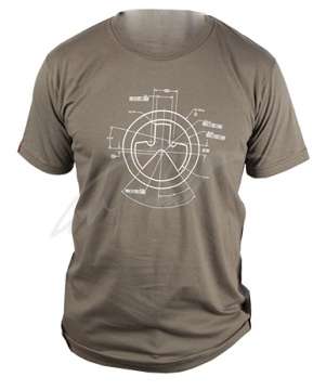 Футболка Magpul Honest Engineering оливковая хлопок с чертежом