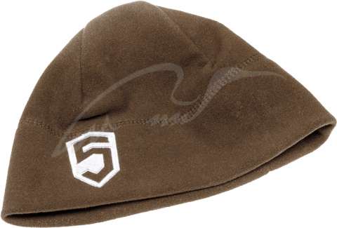 Шапка Phase 5 флисовая с логотипом. Цвет - коричневый