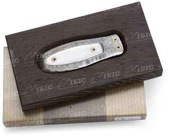 Тримач для купюр Lionsteel Money Clip Damascus Mother of pearl