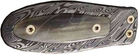 Тримач для купюр Lionsteel Money Clip Damascus Ram horn