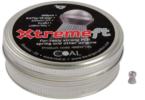 Пули пневматические Coal Xtreme FT. Кал. 4.5 мм. Вес - 0.675 г. 400 шт/уп