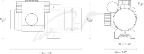 Прицел коллиматорный Hawke Sport Dot 1x30. 4 MOA. Weaver/"Ласточкин хвост"