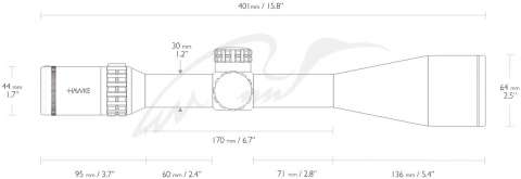 Прицел оптический Hawke Frontier 30 SF 5-30x56 сетка MIL PRO с подсветкой