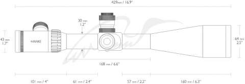 Прицел оптический Hawke Sidewinder 8-40х56 SF ED сетка TMX c подсветкой