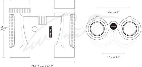 Бинокль Hawke Vantage Compact 12х25 ц: зеленый
